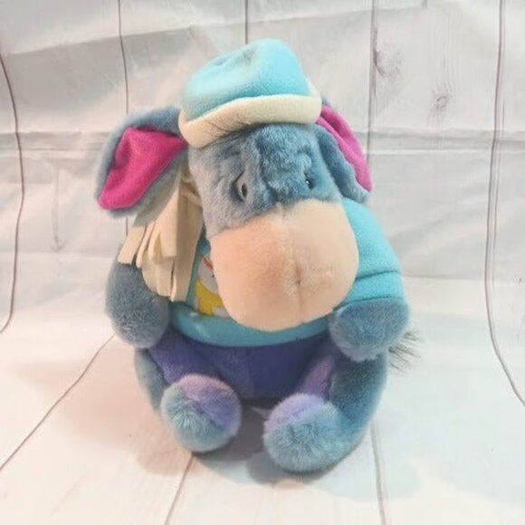 Disney 12" Eeyore Plush with Christmas Snowman Sweater - Picture 1 of 9